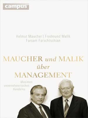 cover image of Maucher und Malik über Management